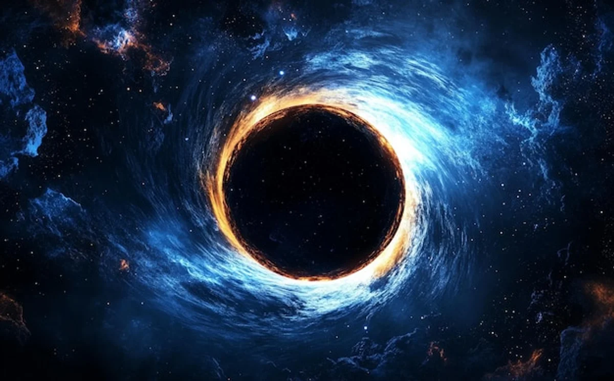 visualization earth black hole galaxy