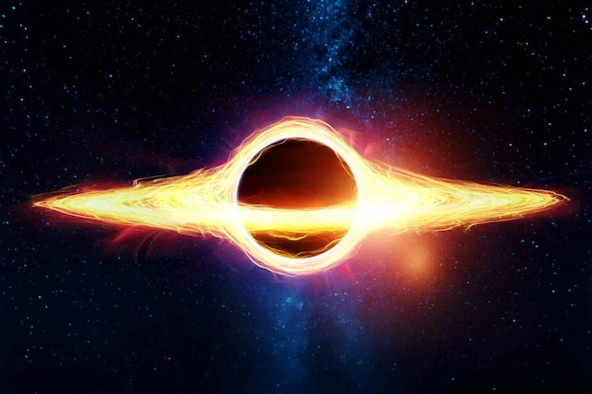 supermassive black hole accretion disk close up