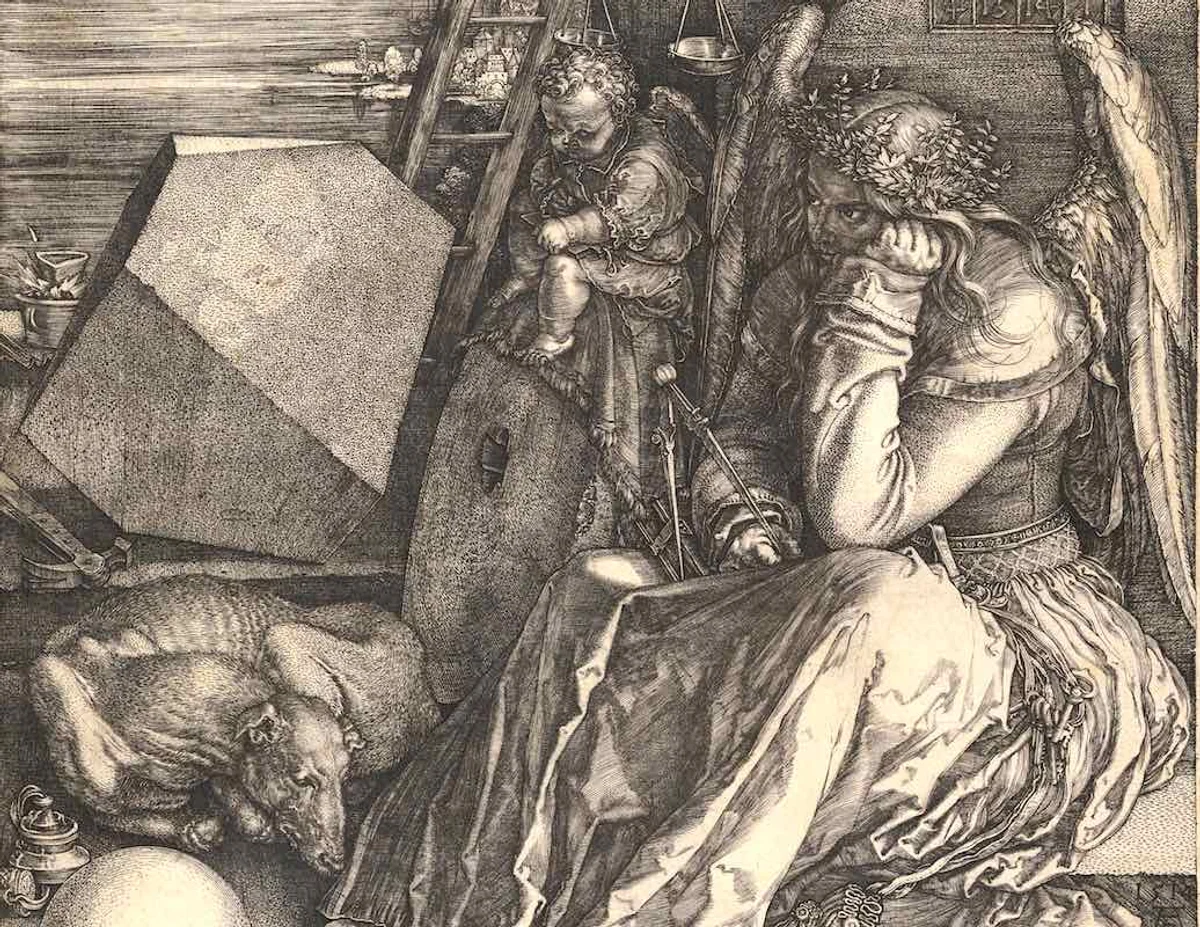 Albrecht Dürer painting symbolism close up Renaissance