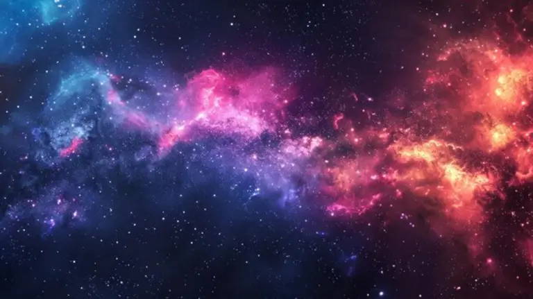cosmic particles interstellar space vibrant