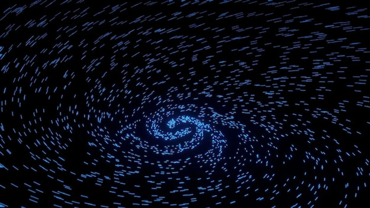 deep space particles colorful detail