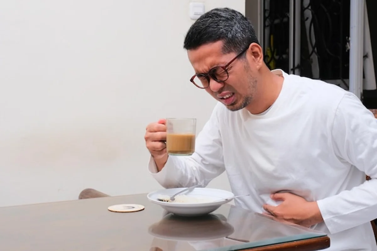 coffee upset stomach concept