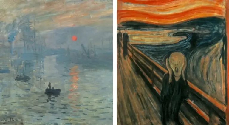 German expressionism vs impressionism museum artwork comparison