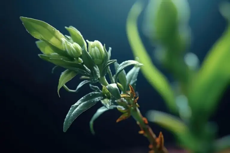 herbs and butterflies in a natural german garden