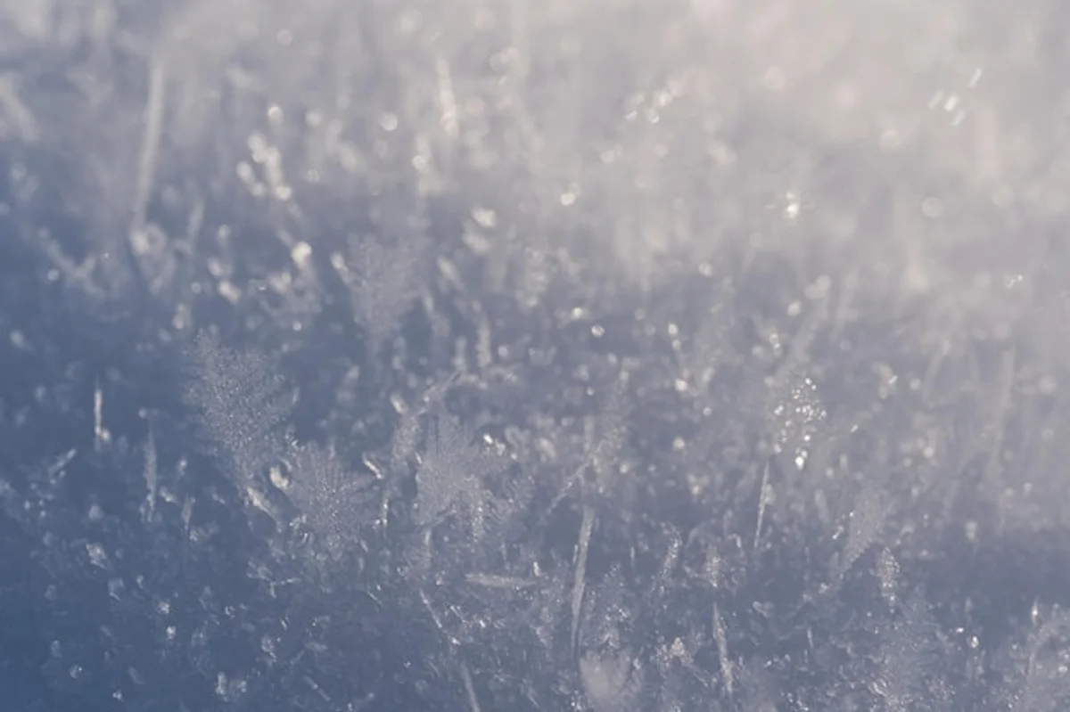 macro photo of ice crystals in high resolution