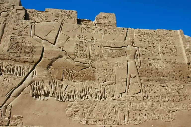 pharaoh ancient egypt ruins collapse dramatic
