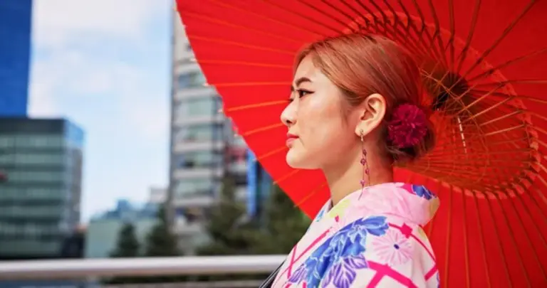 stylish japanese sun umbrella street fashion