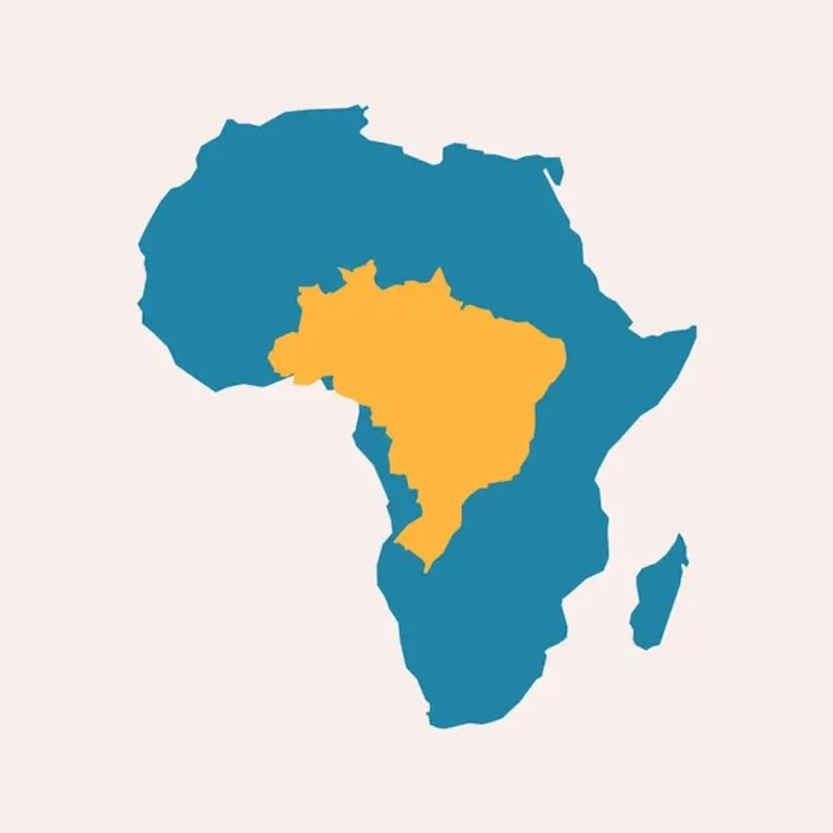 africa real size comparison map overlay
