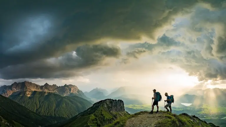 hidden wilderness germany wanderer sunrise