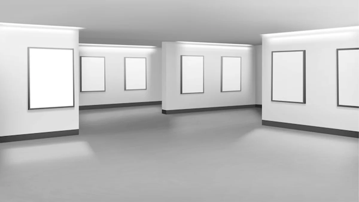 minimalist art gallery interior Germany