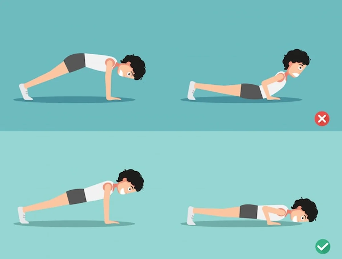 push up form mistakes at home