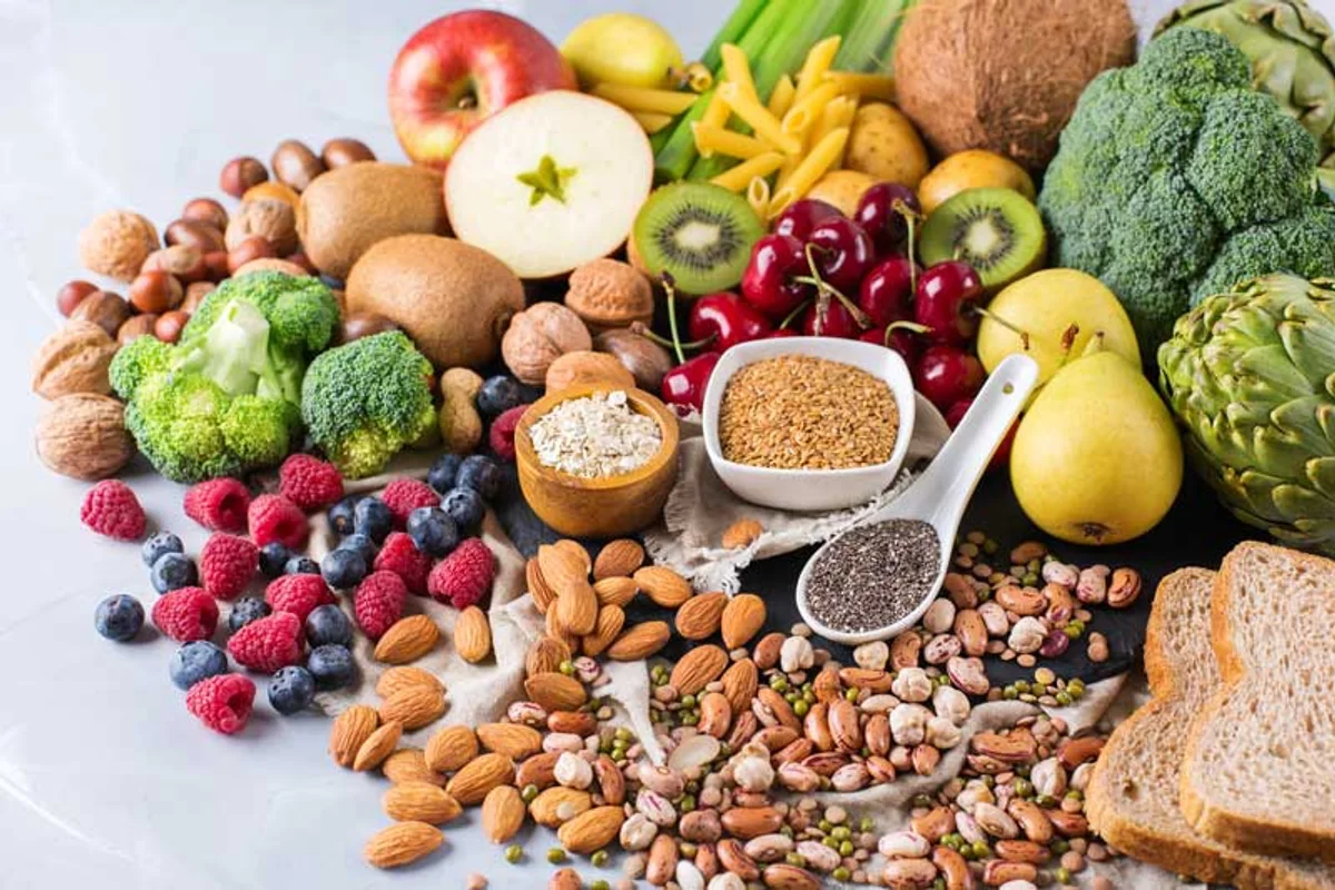fruits high fiber fullness Germany healthy snack