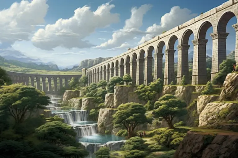 roman aqueducts architecture engineering landscape