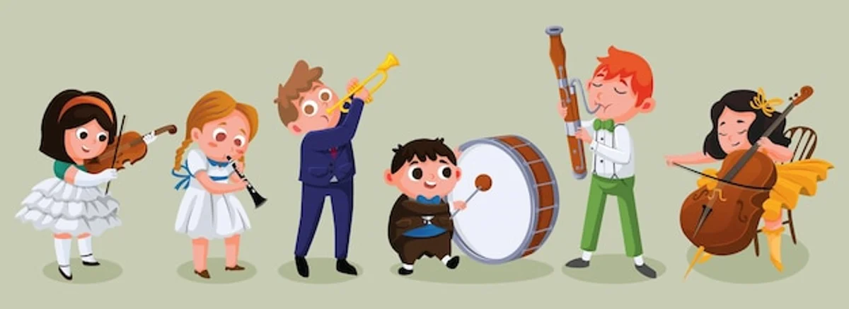 childhood memories in classical music concept art