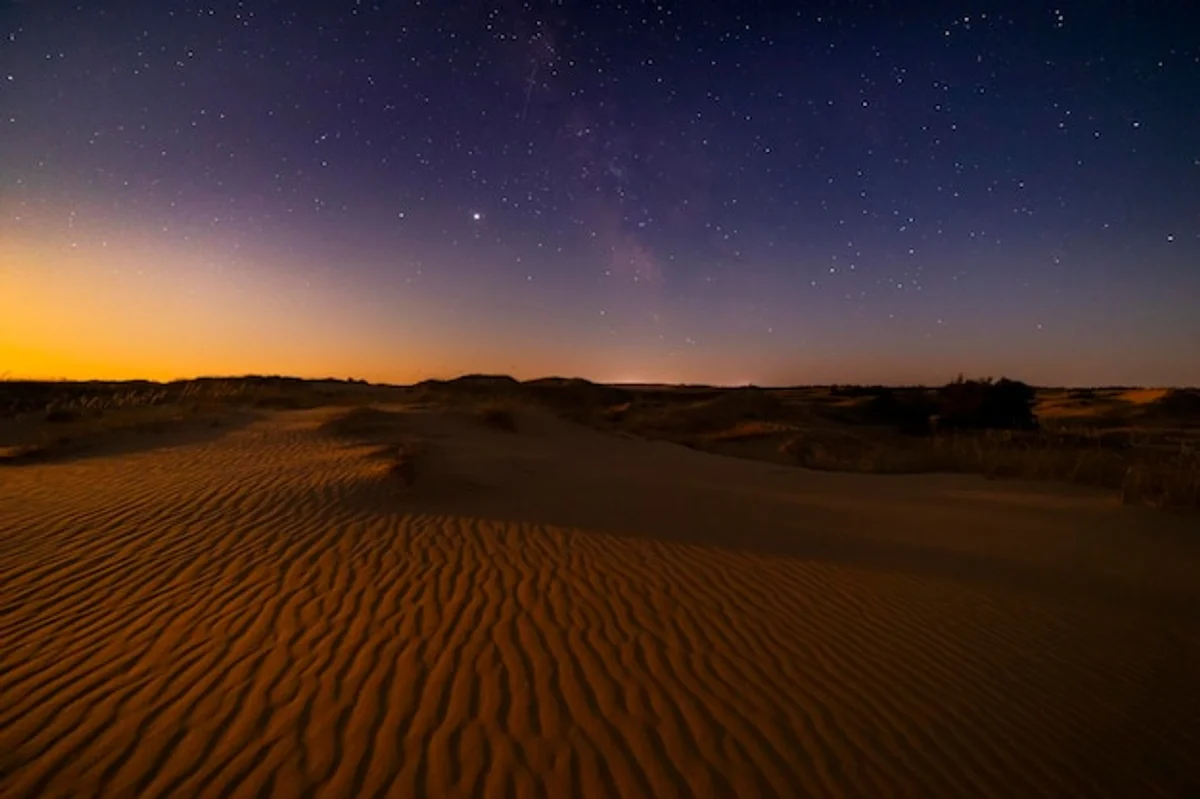 sahara desert night star sky adventure