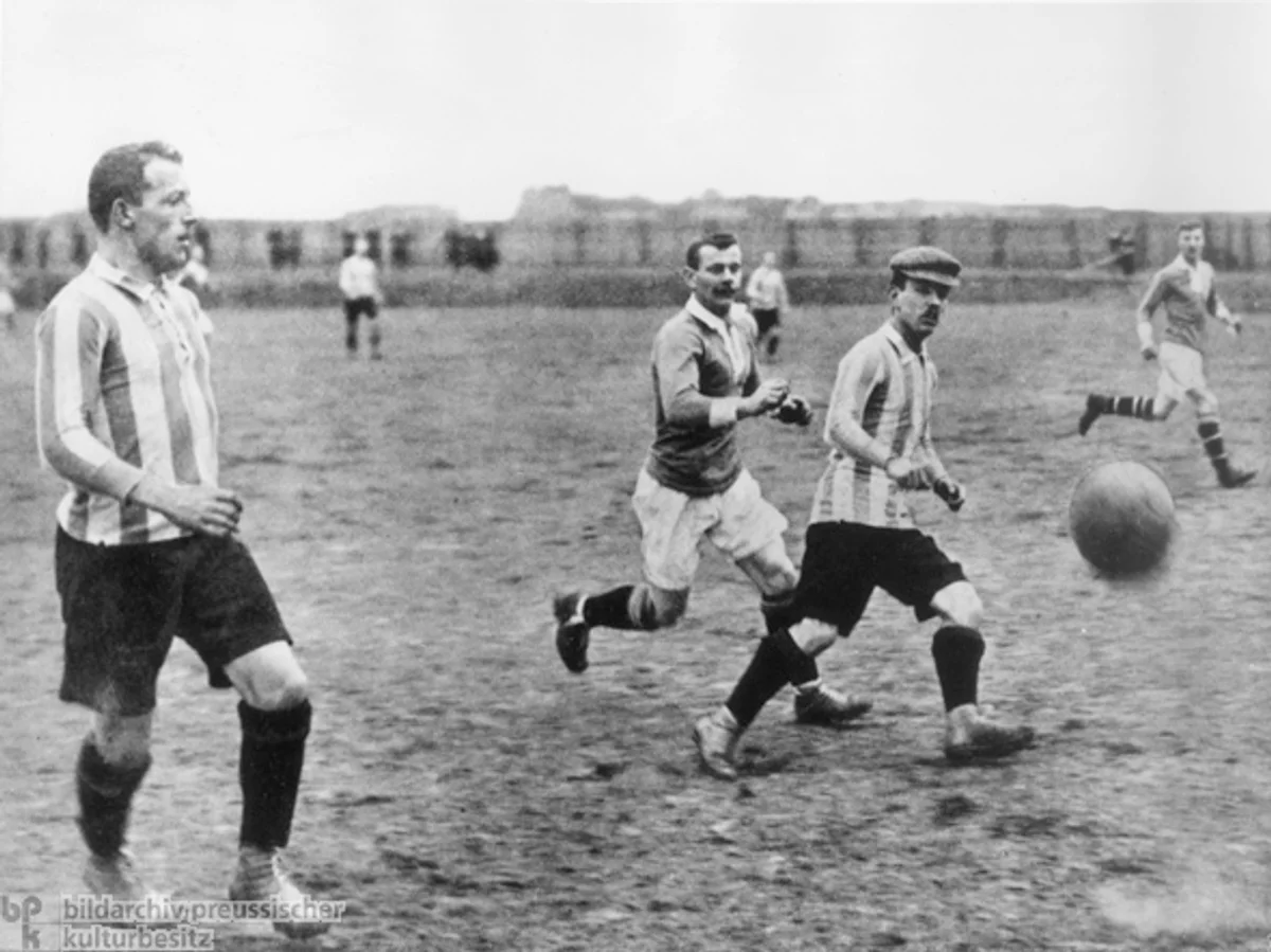historic football goalkeeper germany 1890