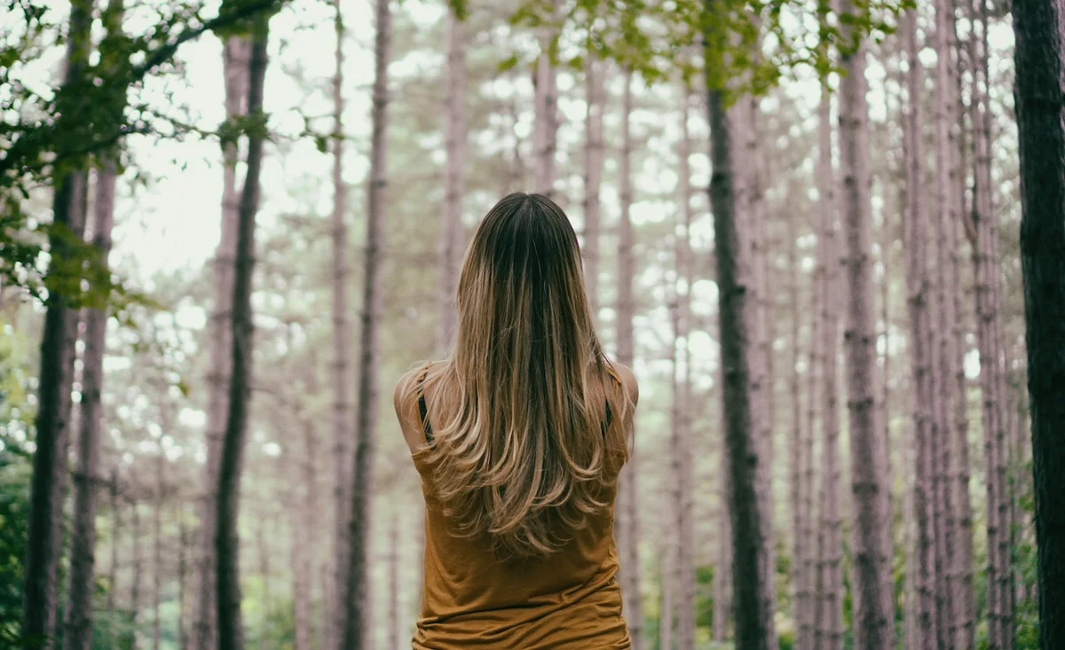 introvert person taking break nature recovery silence