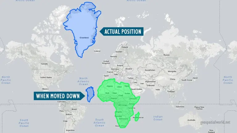 africa vs greenland size comparison