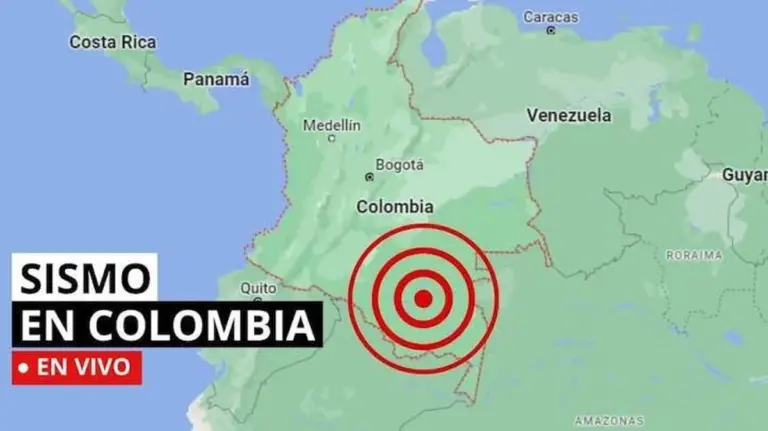 Erdbeben in Kolumbien über den Geologischen Dienst