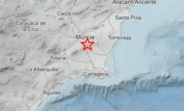 Erdbeben in Murcia: Magnitude 2,6 Registriert